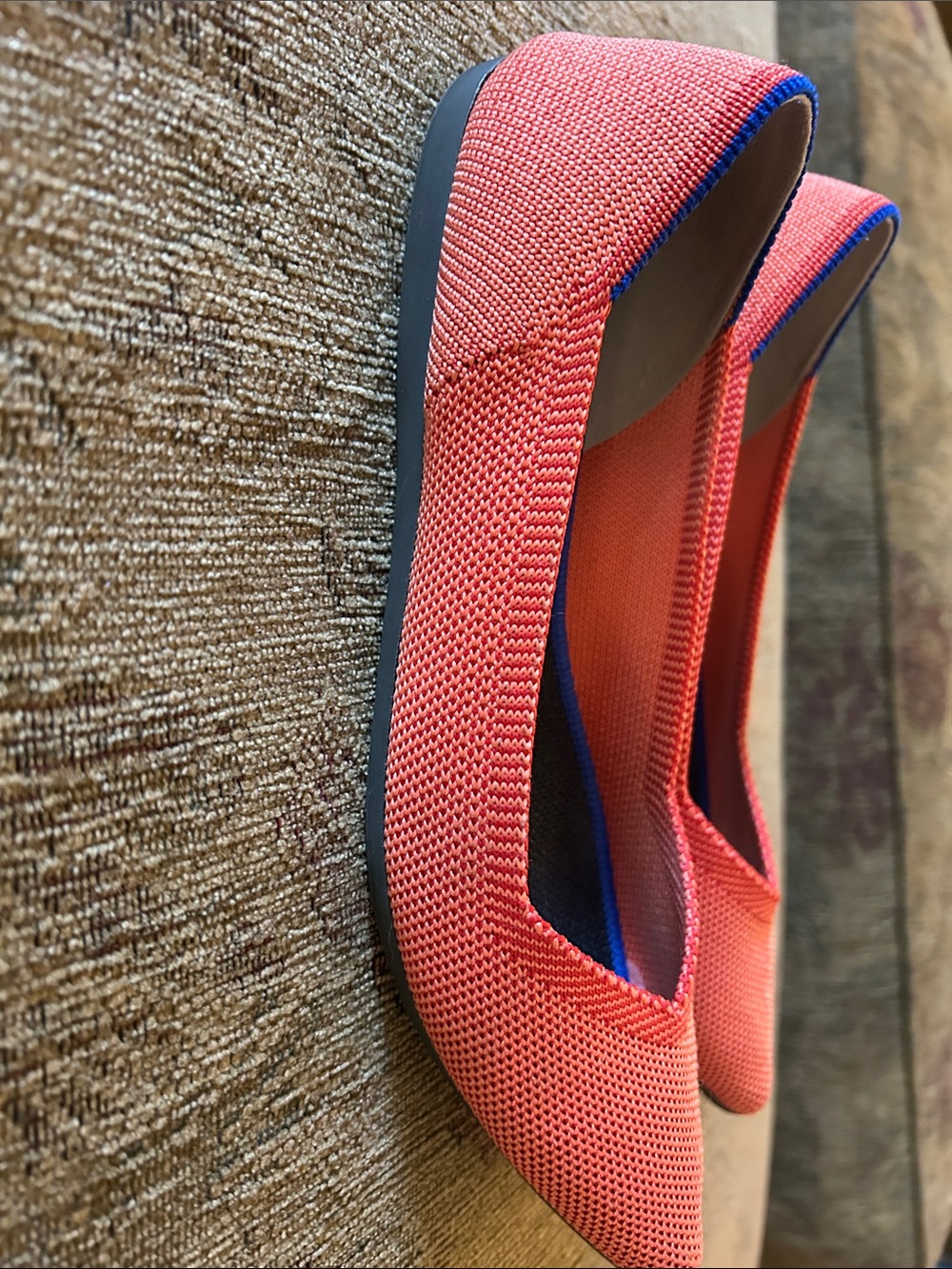 Rothy's Women's Orange Knit Pointed-Toe Flats - Picture 5 of 6